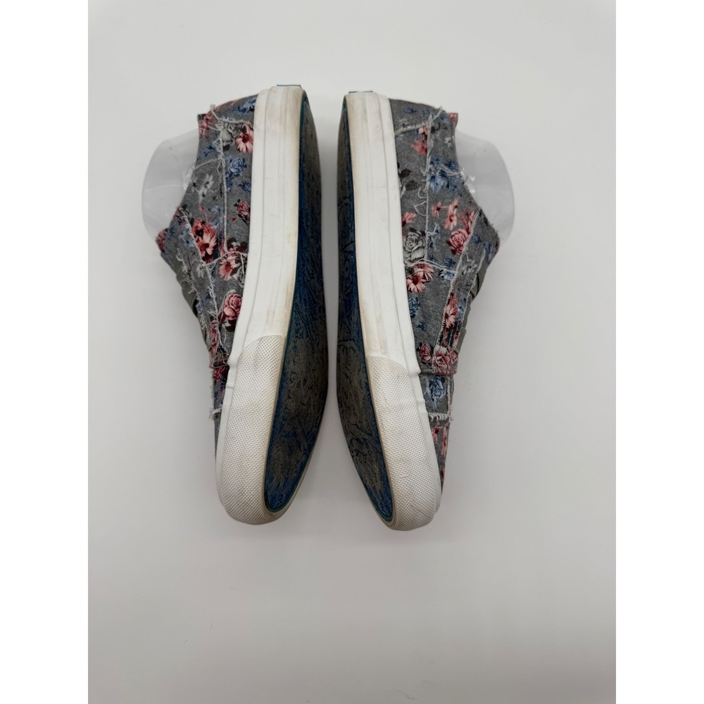 Blowfish Malibu Marley Floral Slip On Sneakers Grey Pink Canvas Shoes Women 8.5 - Picture 6 of 7